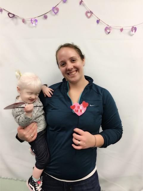 A mother and her baby at Make-it Take-it